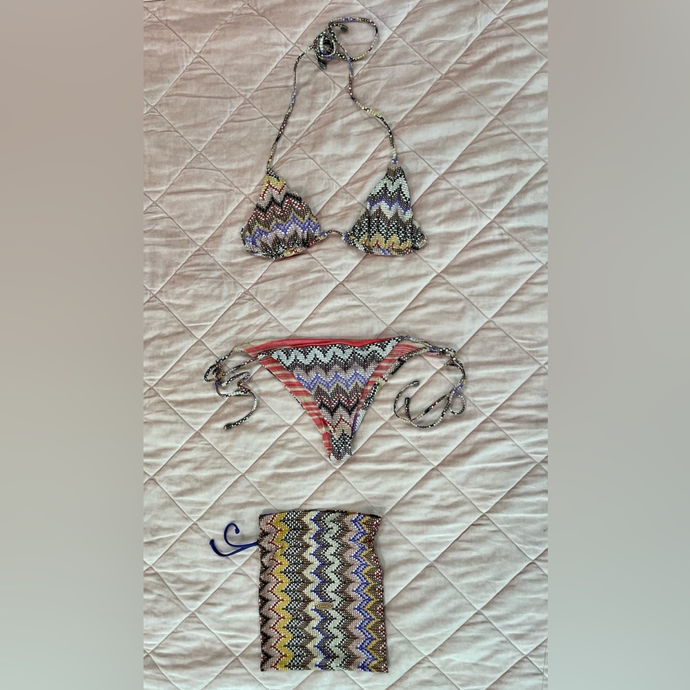 RARE Missoni Mare Reversible Bikini Set! Made in Italy! Like New!